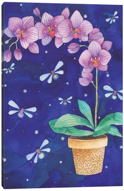 Radiant Orchid Canvas Art Print - Ana Victoria Calderón