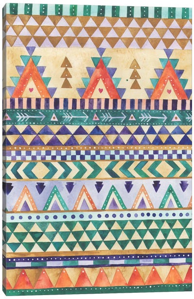 Aztec Canvas Art Print - Native American Décor