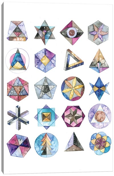 Sacred Geometry Canvas Art Print - Ana Victoria Calderón