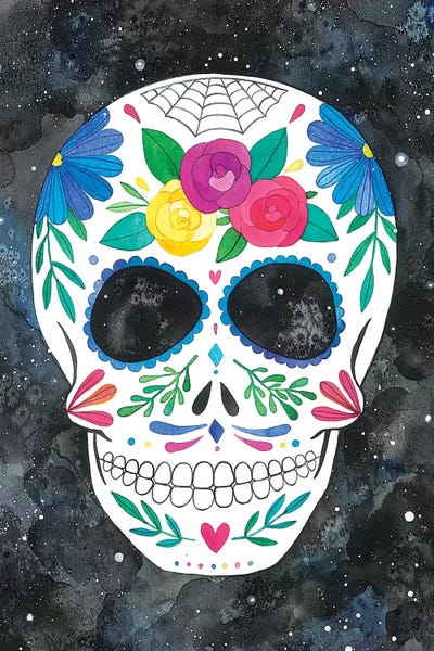 Latin Décor: Sugar Skull I by Ana Victoria Calderón