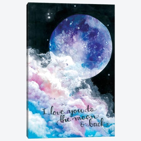To The Moon And Back Canvas Print #AVC36} by Ana Victoria Calderón Canvas Art Print