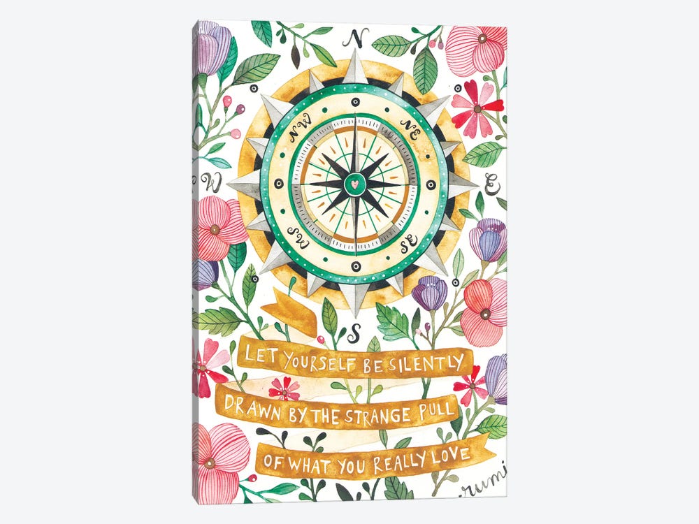 Compass 1-piece Canvas Art Print