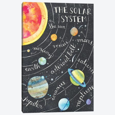 Solar System Canvas Print #AVC48} by Ana Victoria Calderón Art Print