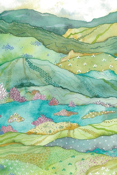 Patchwork Landscapes: Green Fields by Ana Victoria Calderón