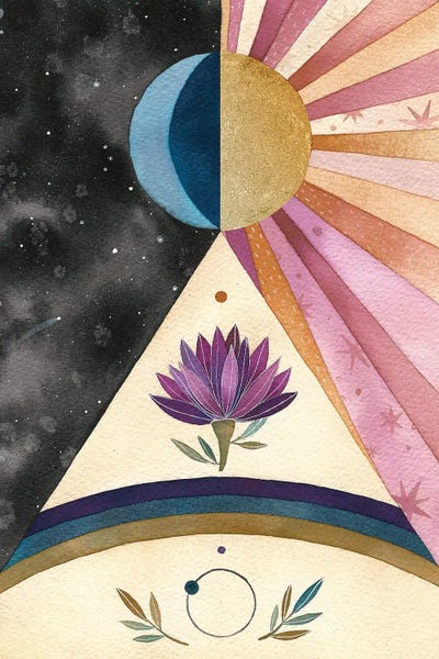 Moonlight Starburst by Ana Victoria Calderón canvas print