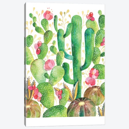 Cacti Canvas Print #AVC6} by Ana Victoria Calderón Canvas Wall Art