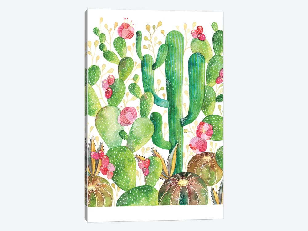 Cacti by Ana Victoria Calderón 1-piece Canvas Print