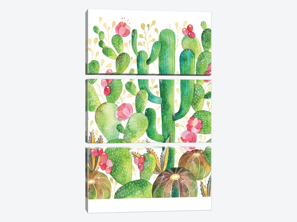 Cacti by Ana Victoria Calderón 3-piece Art Print