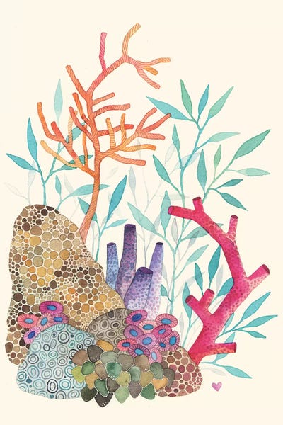 Kids Ocean Life Art: Coral Reef by Ana Victoria Calderón