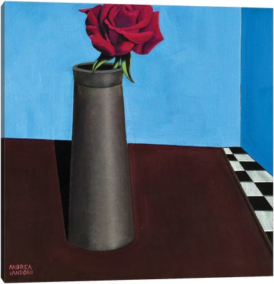 Let'S Put Flowers In Our Chimneys Canvas Art Print - Andrea Vandoni