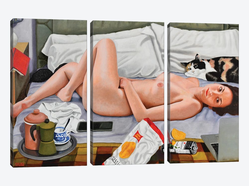 The Laziness by Andrea Vandoni 3-piece Art Print