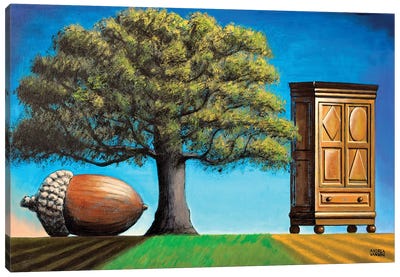 The Three Ages V Canvas Art Print - Apple Tree Art