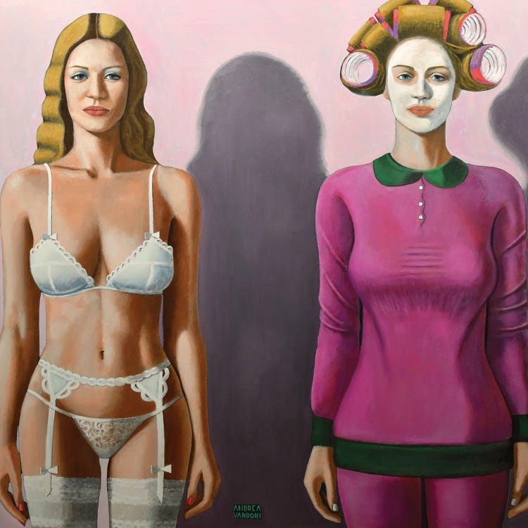 Before And After Getting Married by Andrea Vandoni wall art