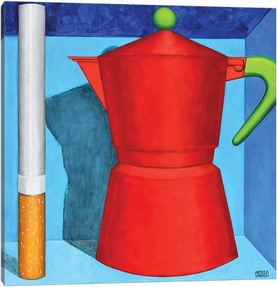 Coffee And Cigarette IV Canvas Art Print - Andrea Vandoni
