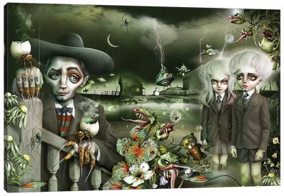 Hunters Canvas Art Print - The Addams Family
