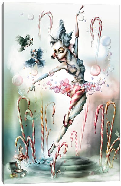 Sugar Bubbles's Game In A Small Garden Canvas Art Print - Antenor Von Khan