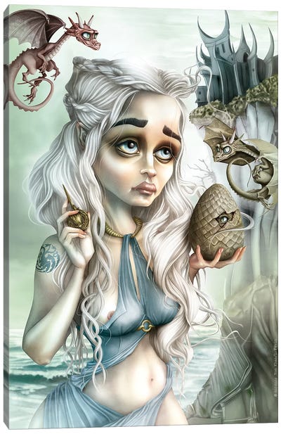Dragon's Madone Canvas Art Print - Daenerys Targaryen