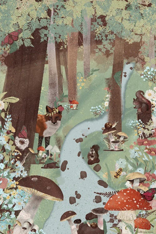 A Walk In The Woods I by Arvilla Morett wall art