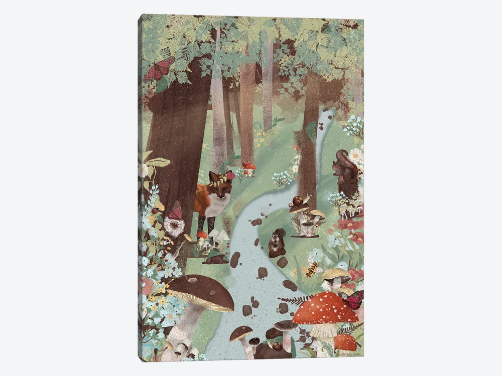 A Walk In The Woods I by Arvilla Morett 1-piece Canvas Artwork