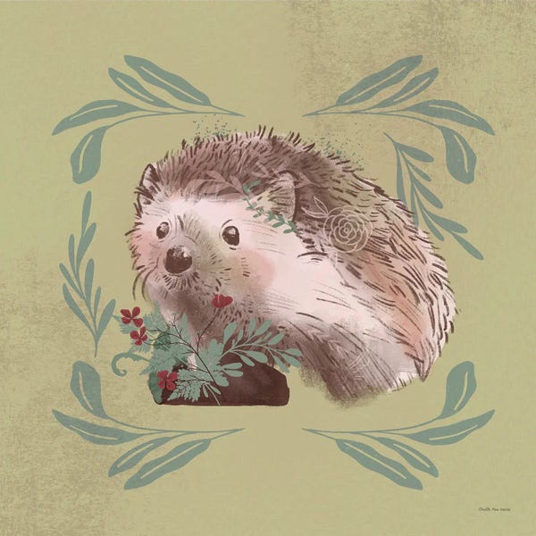 Hedgehogs: A Walk In The Woods IX by Arvilla Morett