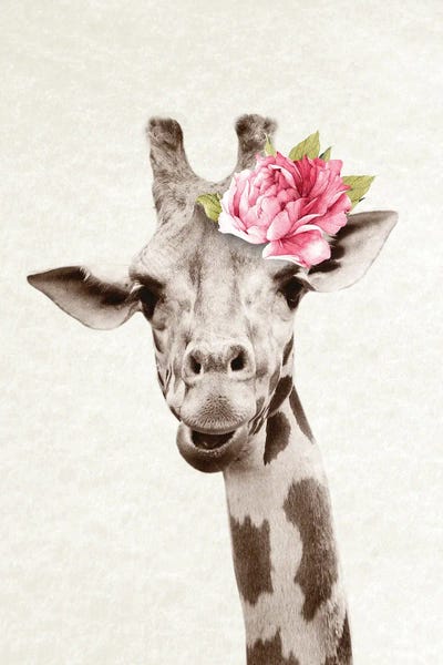 Giraffe by Amelie Vintage Co art print