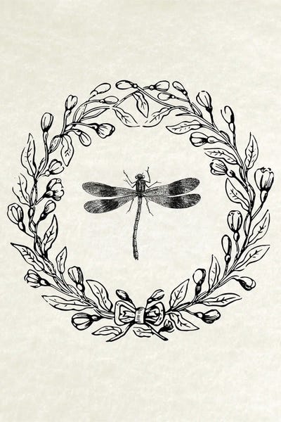 Amelie Vintage Co: Dragonfly Wreath by Amelie Vintage Co
