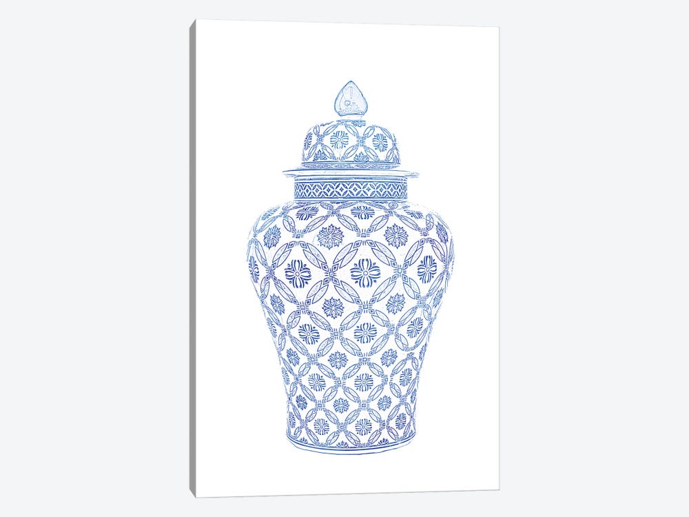 Ginger Jar II by Amelie Vintage Co 1-piece Canvas Wall Art
