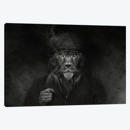 Man In The Form Of A Lion Mafioso Canvas Print #AVU112} by Adrian Vieriu Art Print
