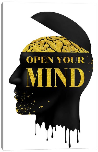 Open Your Mind Canvas Art Print - Motivational