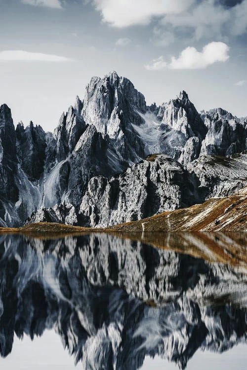 The Reflection Of The Mountains In The Water, Nature..