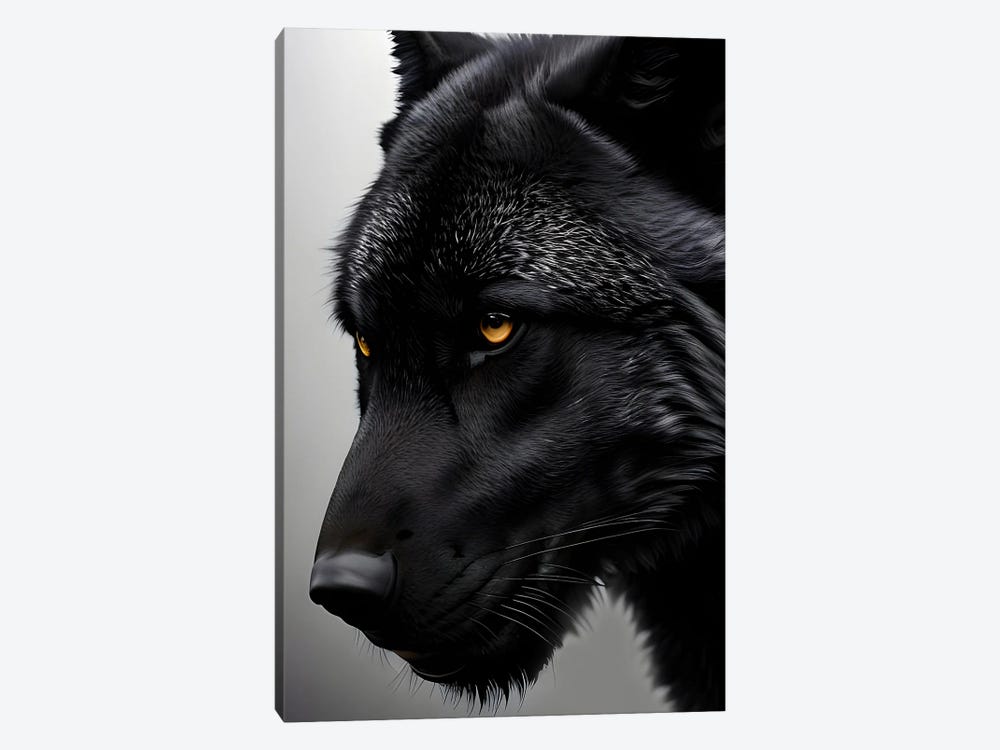 Black Wolf's Head, Animal by Adrian Vieriu 1-piece Art Print