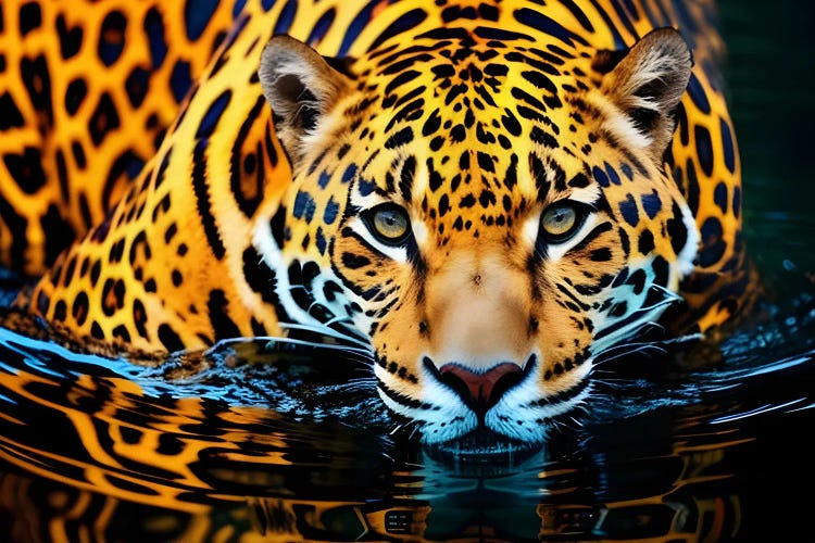Tiger In Water by Adrian Vieriu wall art