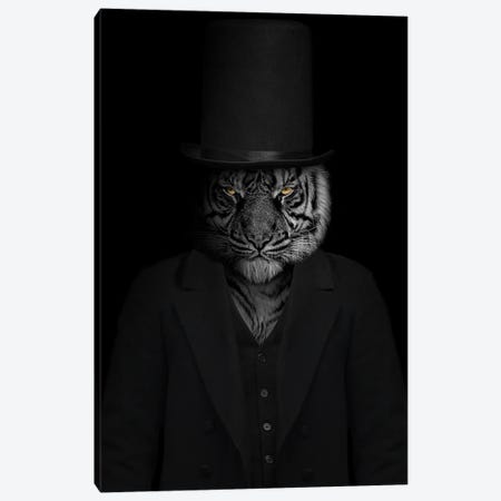Man In The Form Of A Tiger Person Canvas Print #AVU68} by Adrian Vieriu Art Print