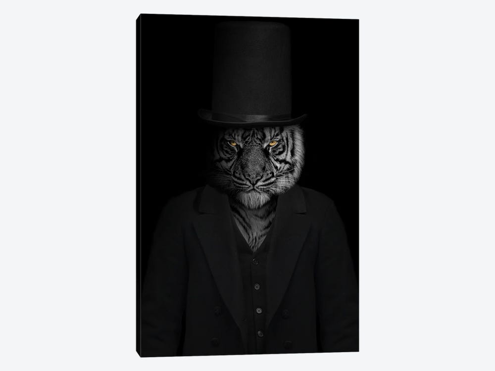 Man In The Form Of A Tiger Person by Adrian Vieriu 1-piece Canvas Print