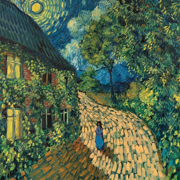 Artists Like Van Gogh: Blue Star by Aleksandre Vashakmadze