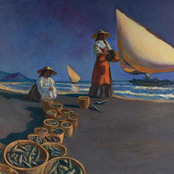 Artists Like Van Gogh: Tide Hunters by Aleksandre Vashakmadze