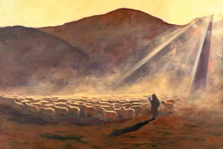 Epiphany Of Good Shepherd by Aleksandre Vashakmadze wall art