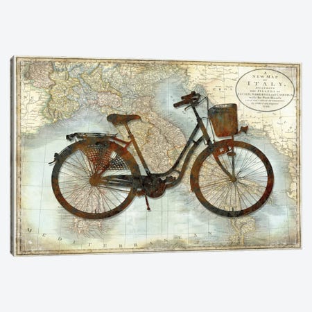 Bike Italy Canvas Print #AWA2} by Amanda Wade Canvas Wall Art