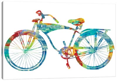 Cruiser III Canvas Art Print - Bicycle Art