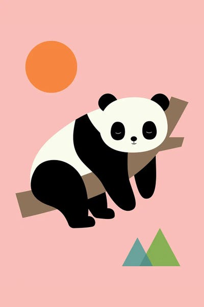 Pandas: Lazy Day by Andy Westface