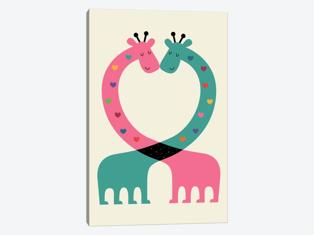 Love With Heart by Andy Westface 1-piece Art Print