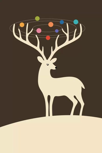 My Deer Universe by Andy Westface framed wall art