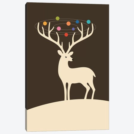 My Deer Universe Canvas Print #AWE13} by Andy Westface Art Print