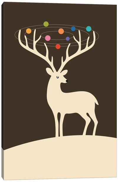 My Deer Universe Canvas Art Print - Andy Westface