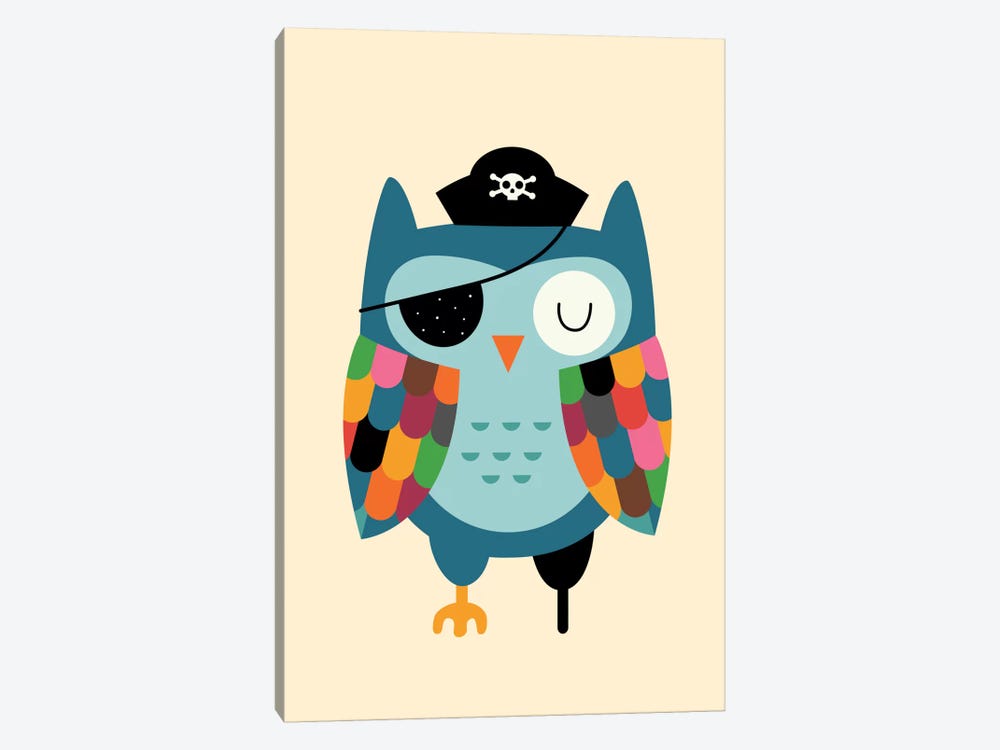 Captain Whooo by Andy Westface 1-piece Art Print