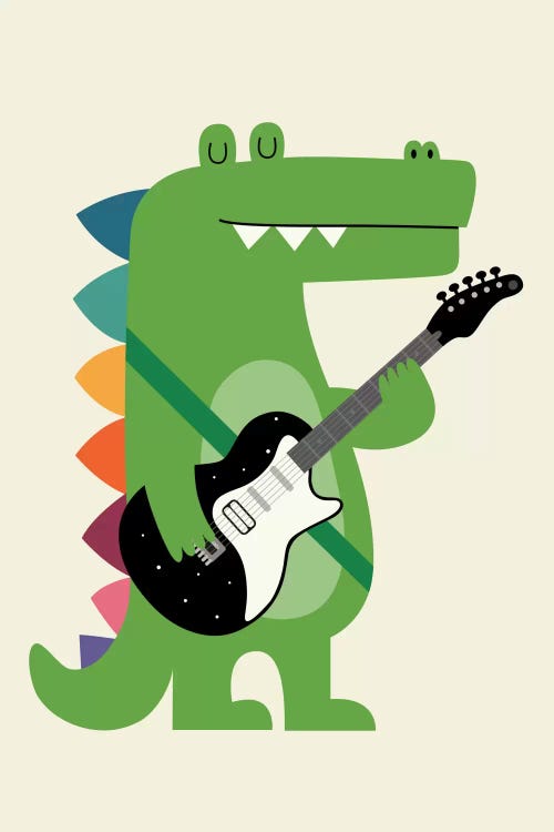 Croco Rock by Andy Westface wall art