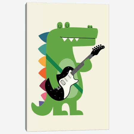 Croco Rock Canvas Print #AWE18} by Andy Westface Art Print