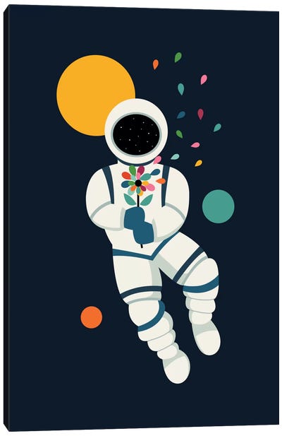 Last Beautiful Canvas Art Print - Astronaut Art