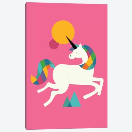 To Be A Unicorn Canvas Print #AWE37} by Andy Westface Canvas Art