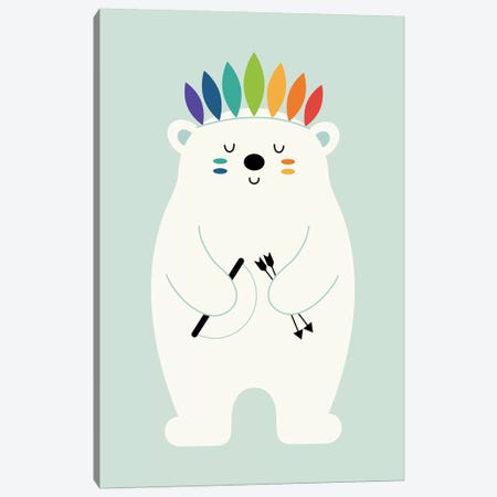 Be Brave Polar Canvas Print #AWE43} by Andy Westface Canvas Art